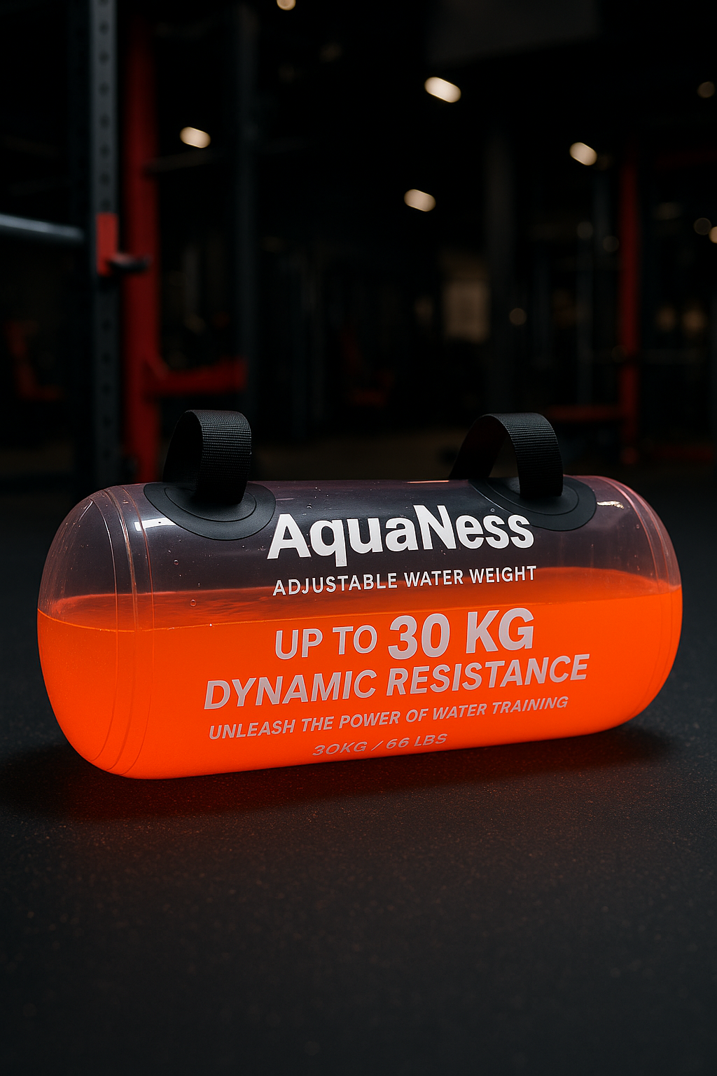 AquaNess: Transparent Cylindrical Weight-bearing Fitness Dumbbell SportiveArena