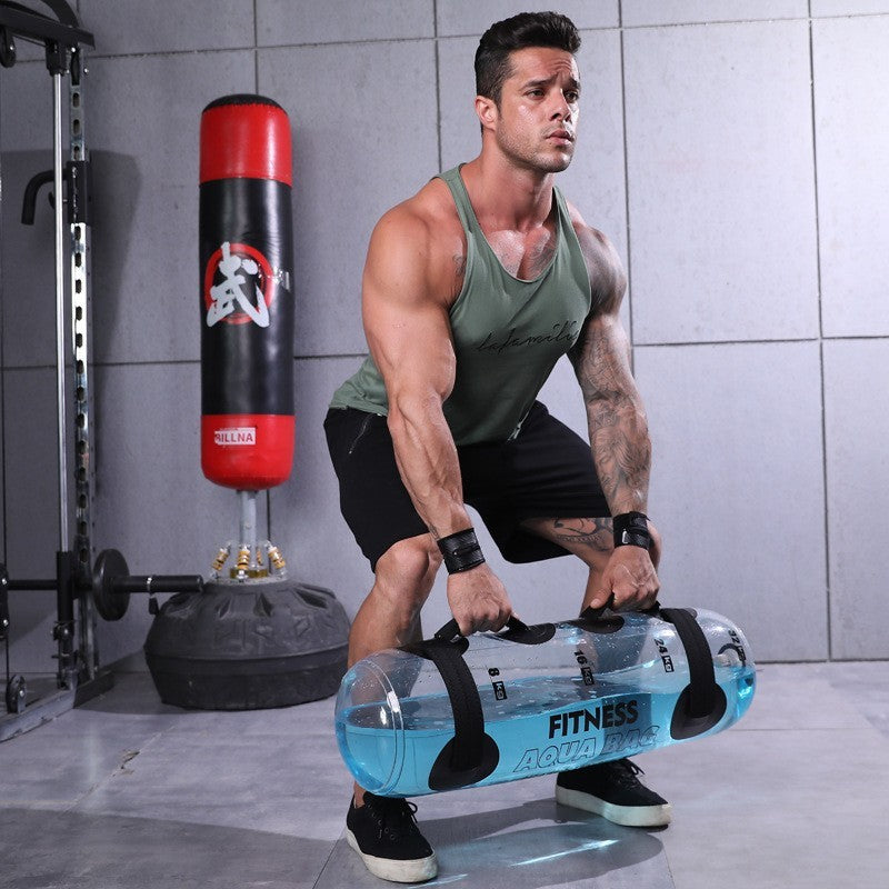 Transparent Cylindrical Weight-bearing Fitness Water Dumbbell Fitness Exercise Training Weightlifting Equipment SportiveArena