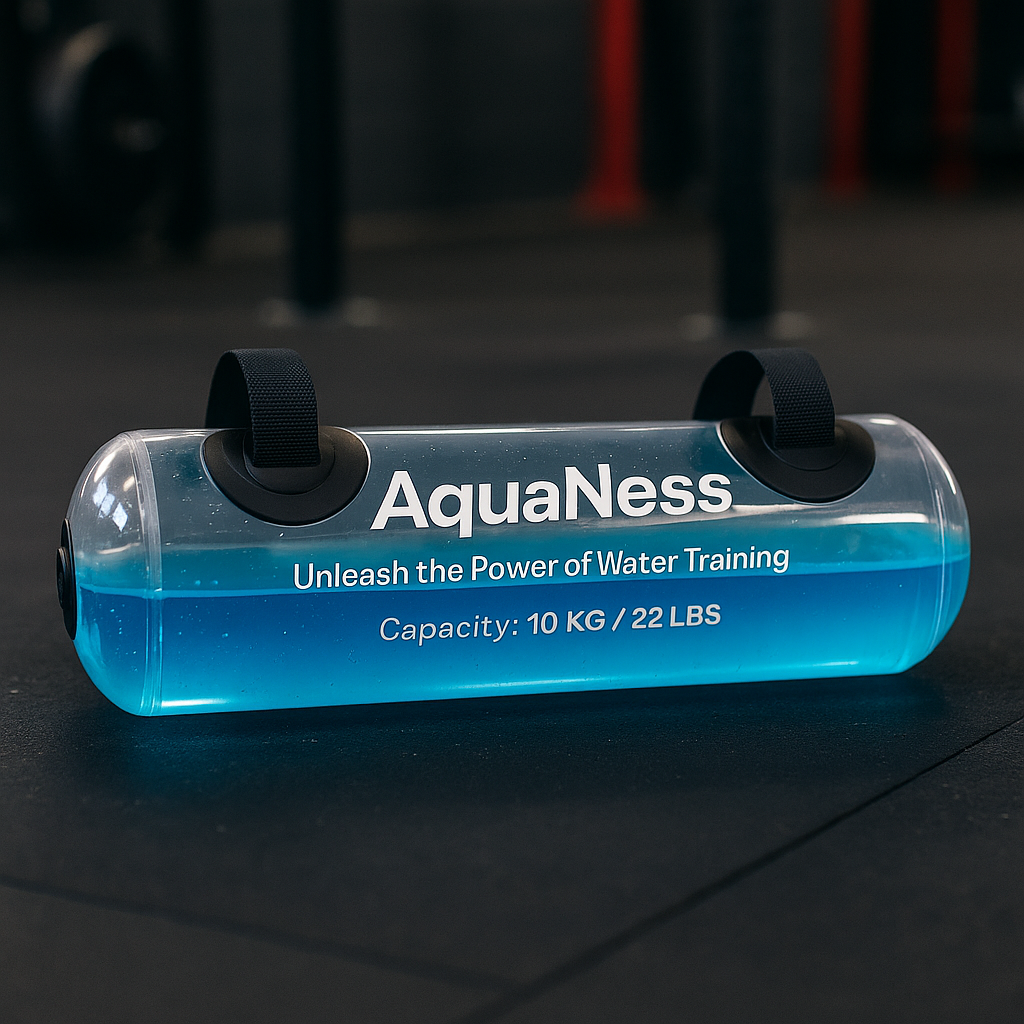 AquaNess: Transparent Cylindrical Weight-bearing Fitness Dumbbell SportiveArena