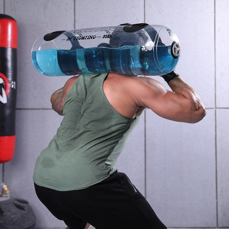 Transparent Cylindrical Weight-bearing Fitness Water Dumbbell Fitness Exercise Training Weightlifting Equipment SportiveArena