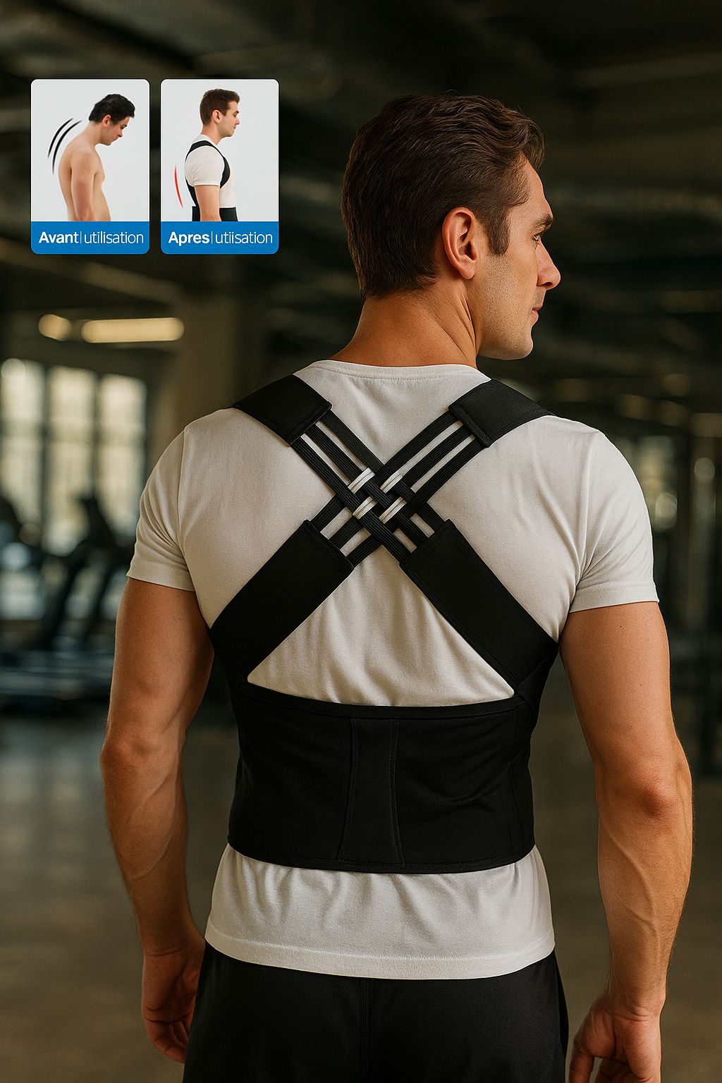 WellnessCorrector - Ergonomic posture corrector with lumbar support to improve body alignment SportiveArena