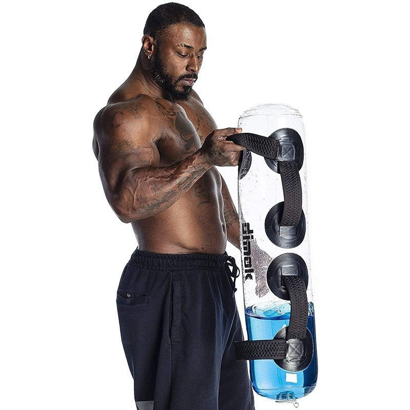 Transparent Cylindrical Weight-bearing Fitness Water Dumbbell Fitness Exercise Training Weightlifting Equipment SportiveArena