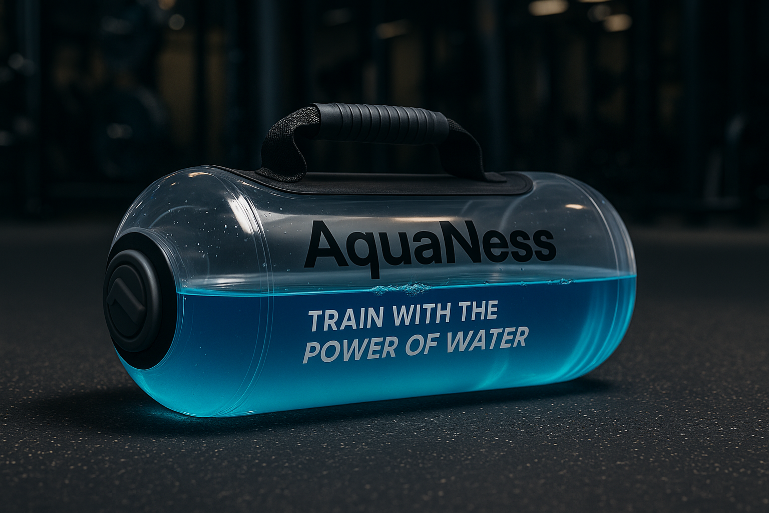 AquaNess: Transparent Cylindrical Weight-bearing Fitness Dumbbell SportiveArena