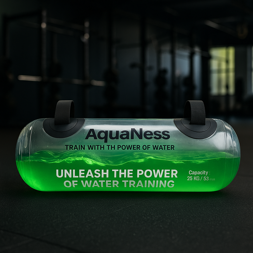 AquaNess: Transparent Cylindrical Weight-bearing Fitness Dumbbell SportiveArena