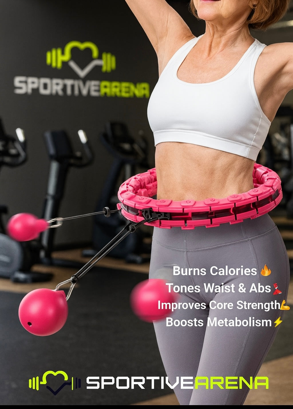 FlexHoop - Dynamic training hoop to tone the body and improve balance SportiveArena