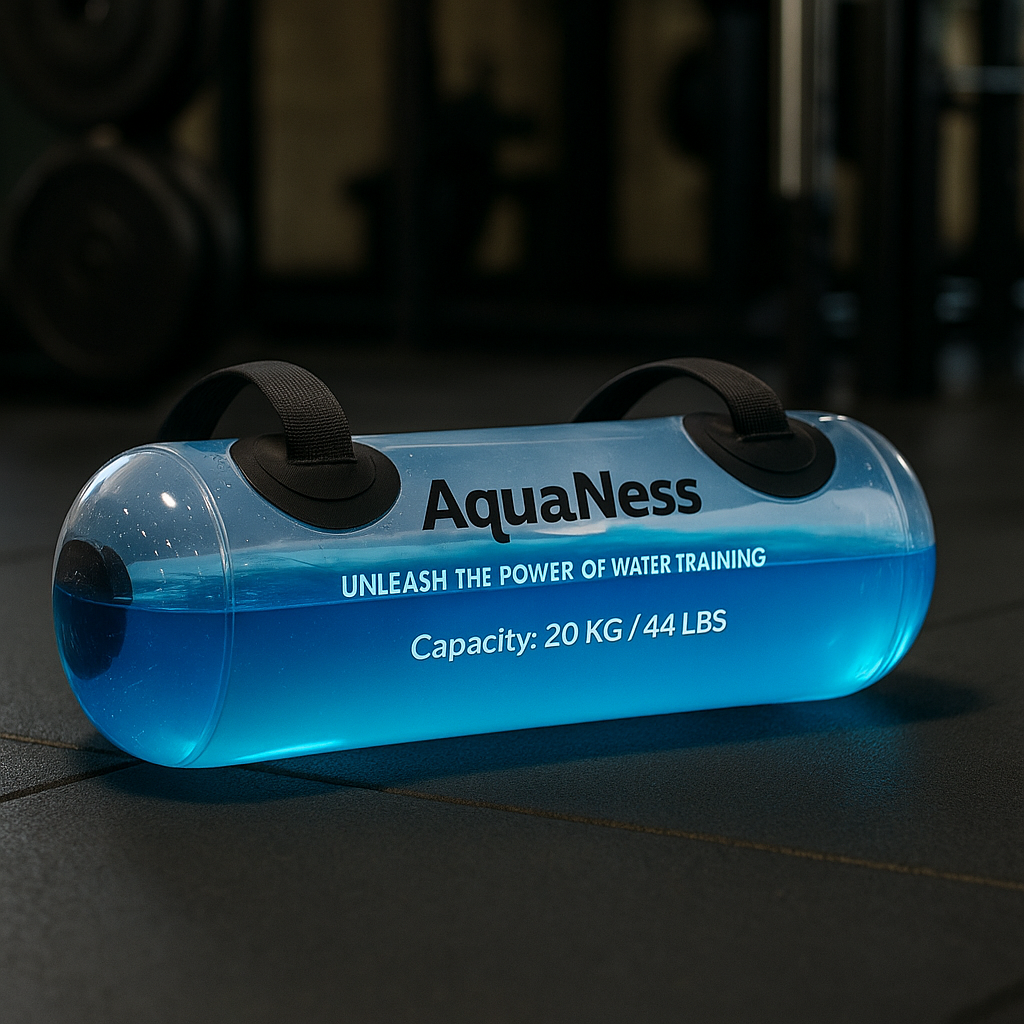 AquaNess: Transparent Cylindrical Weight-bearing Fitness Dumbbell SportiveArena