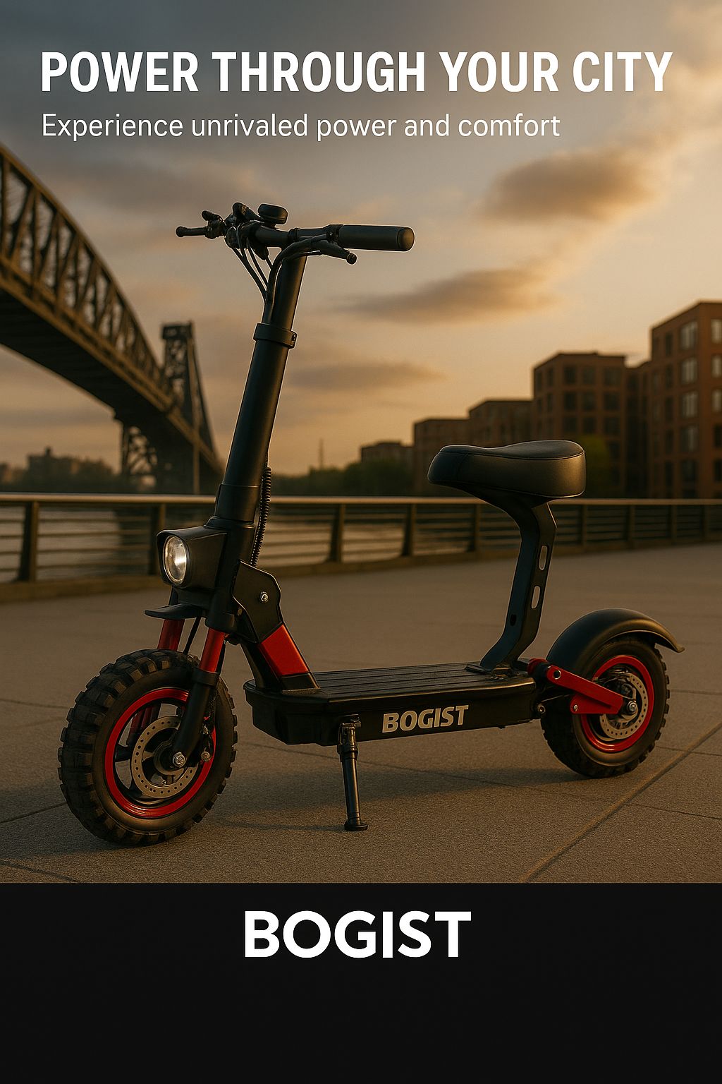 Bogist - Premium electric scooter with extended range and elegant design SportiveArena