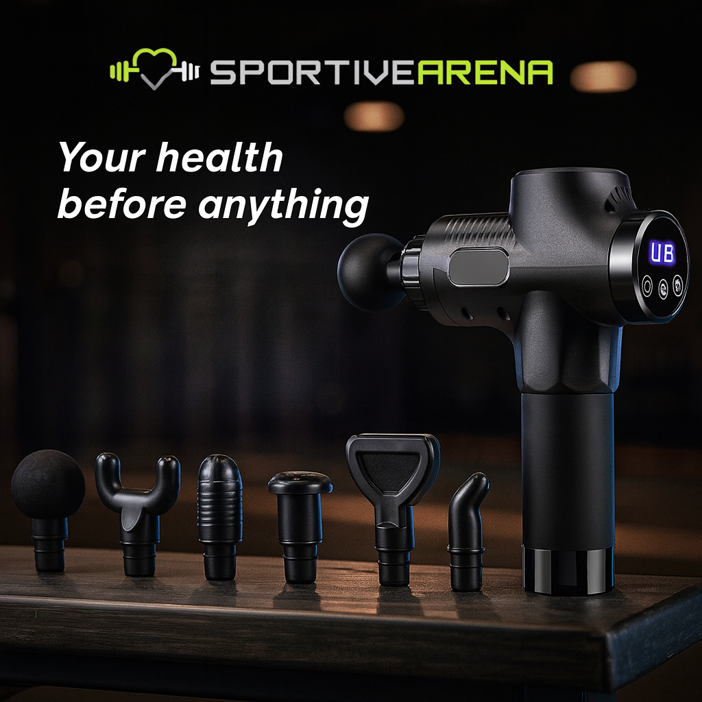 FlexiRelax - Powerful massage gun for muscle recovery, deep relaxation and sports performance SportiveArena