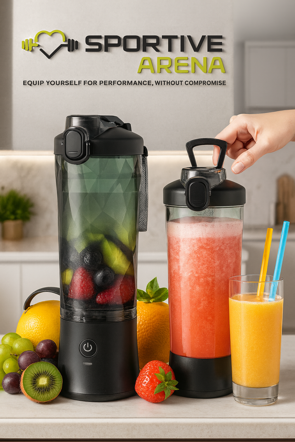 VitaFusion - High-performance portable blender for smoothies, shakes and on-the-go nutrition SportiveArena