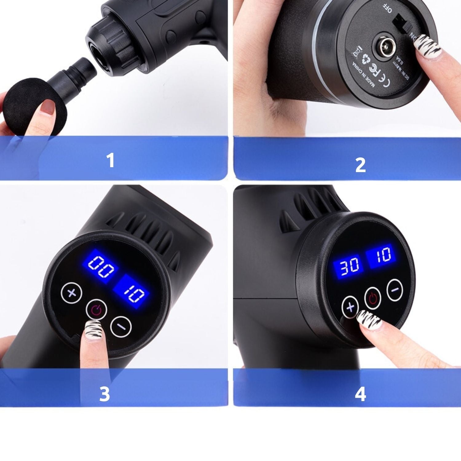 FlexiRelax - Powerful massage gun for muscle recovery, deep relaxation and sports performance