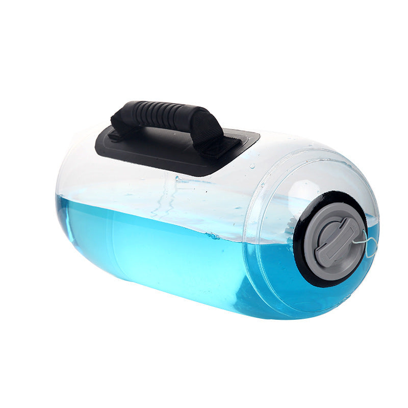 Transparent Cylindrical Weight-bearing Fitness Water Dumbbell Fitness Exercise Training Weightlifting Equipment SportiveArena