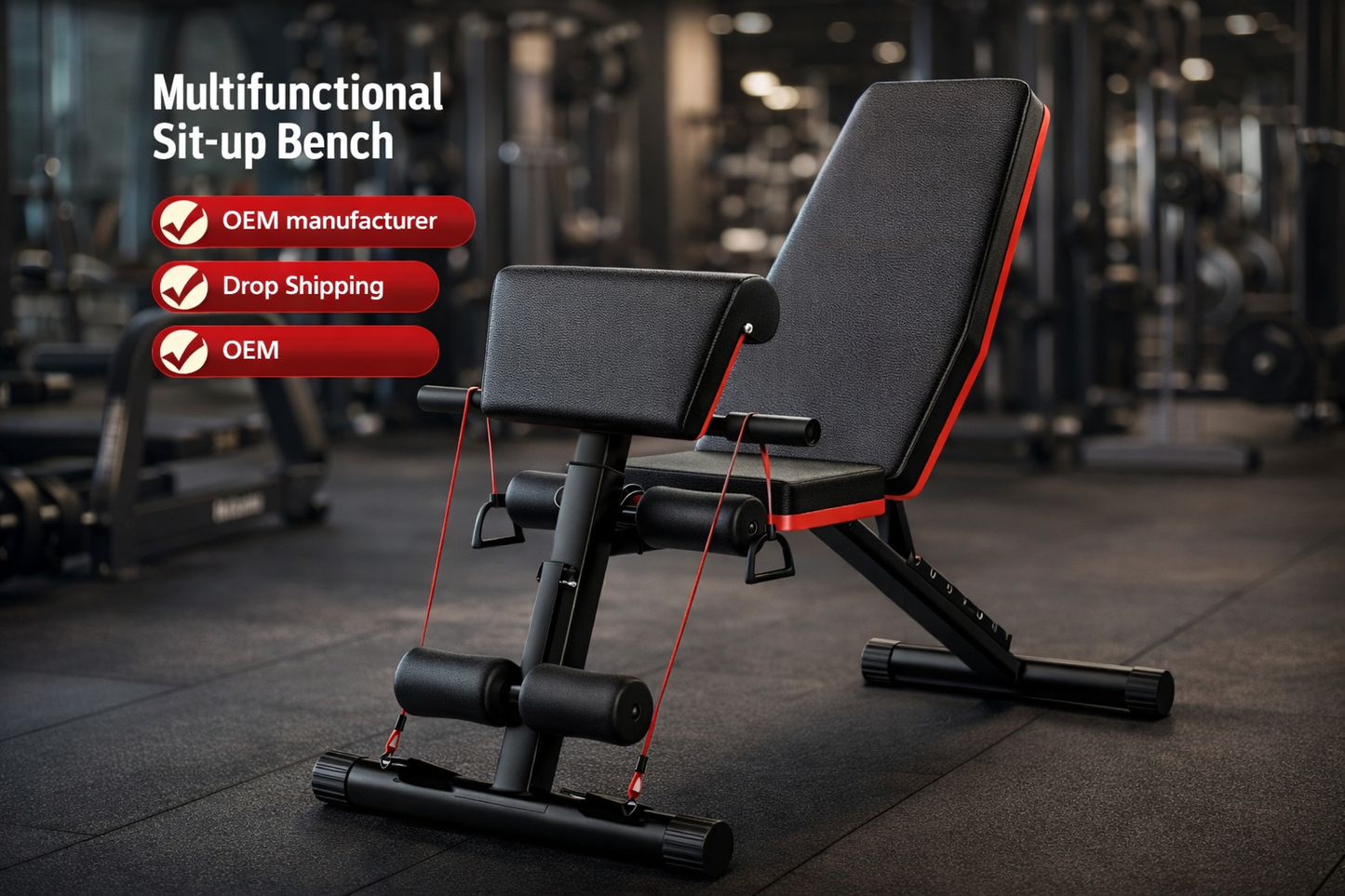 Home Multi-function Incline Board Fitness Bench Sportivearena