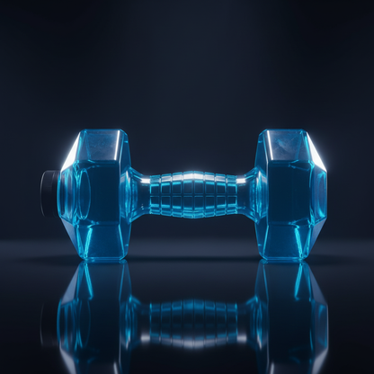 AquaShark – Gourde de sport en forme d'haltère, jusqu'à 2,6 L Sportivearena