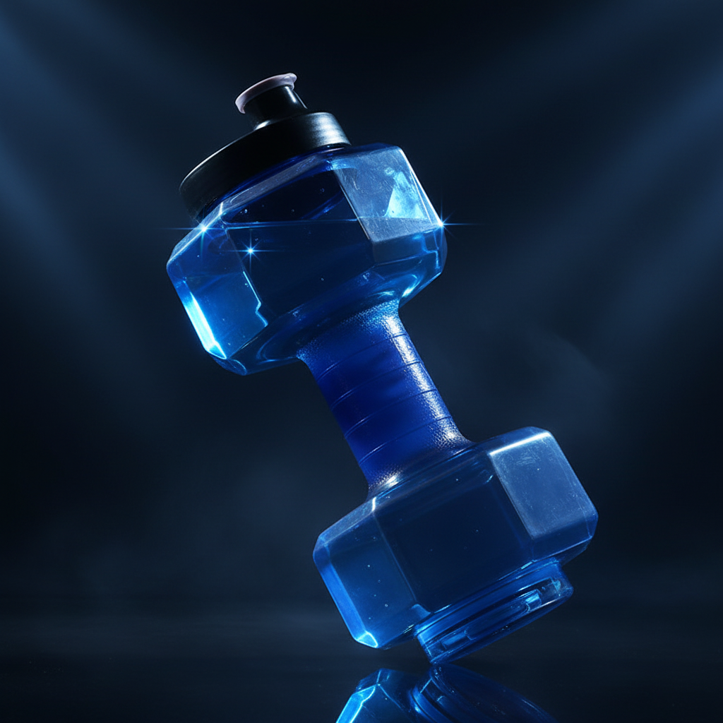 AquaShark – Gourde de sport en forme d'haltère, jusqu'à 2,6 L Sportivearena