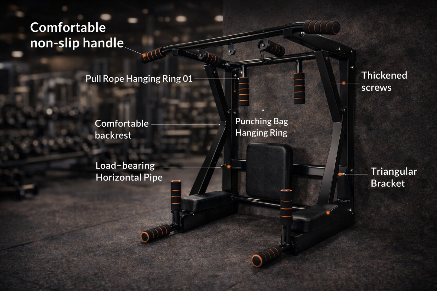 Home Indoor Pull-Up Wall Bar Fitness Equipment Sportivearena